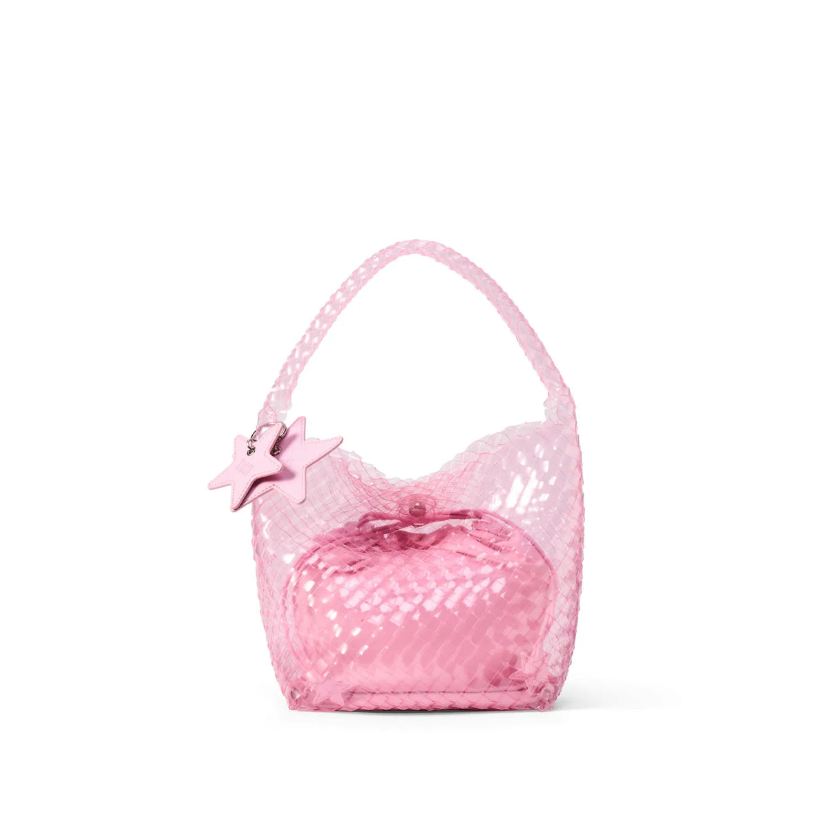 ECODAY Woven Straw Magnetic Snap Handbag