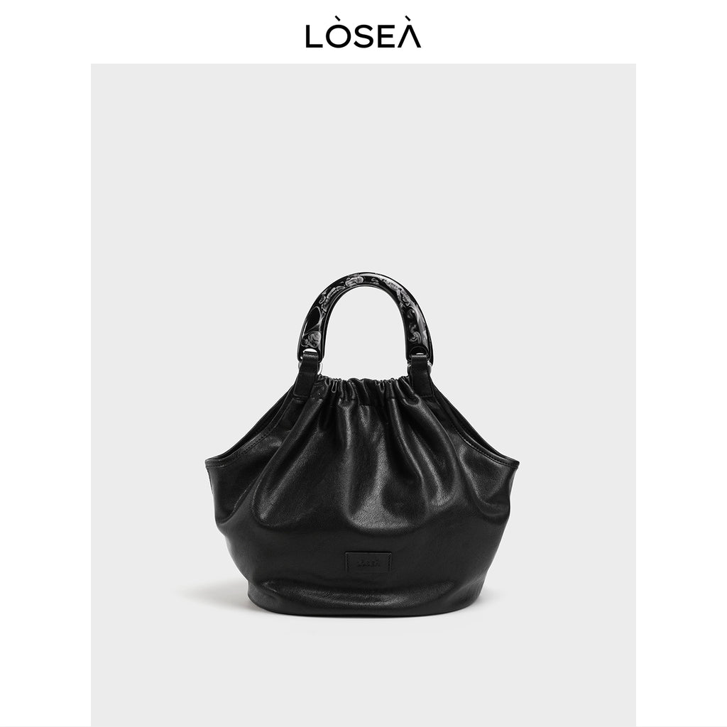 LOSEA Oriental Aesthetic Vegetable Basket Tote Bag