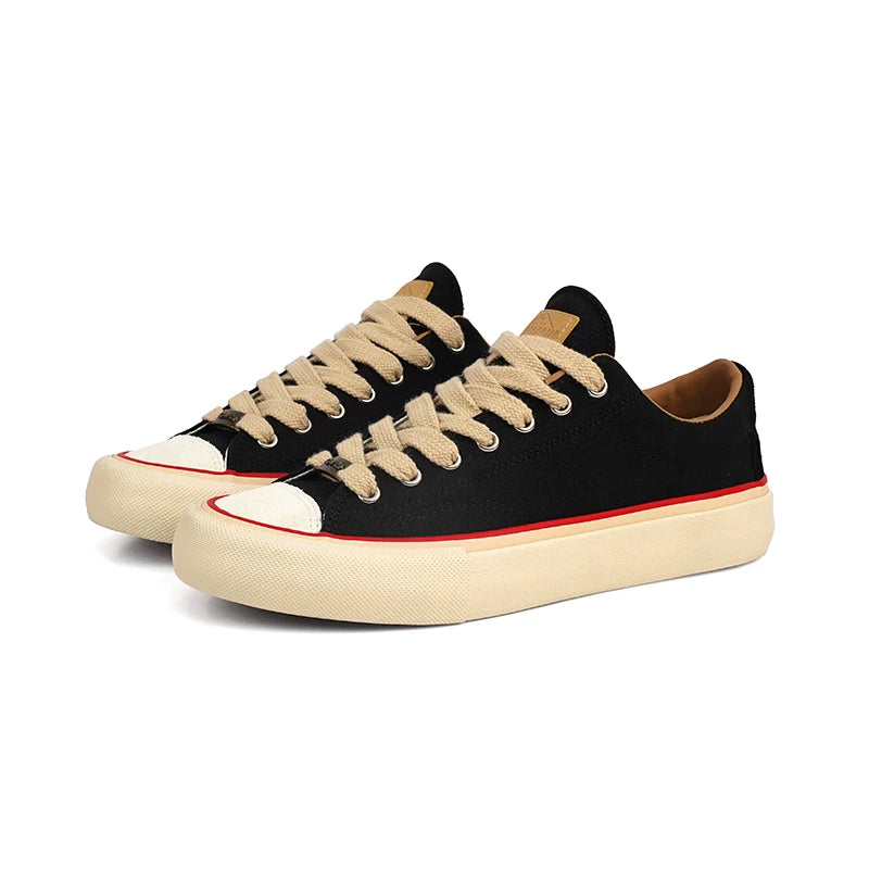 MARS GEOME Men's and Women's Same Trend Board Shoes Wide Version Canvas Shoes