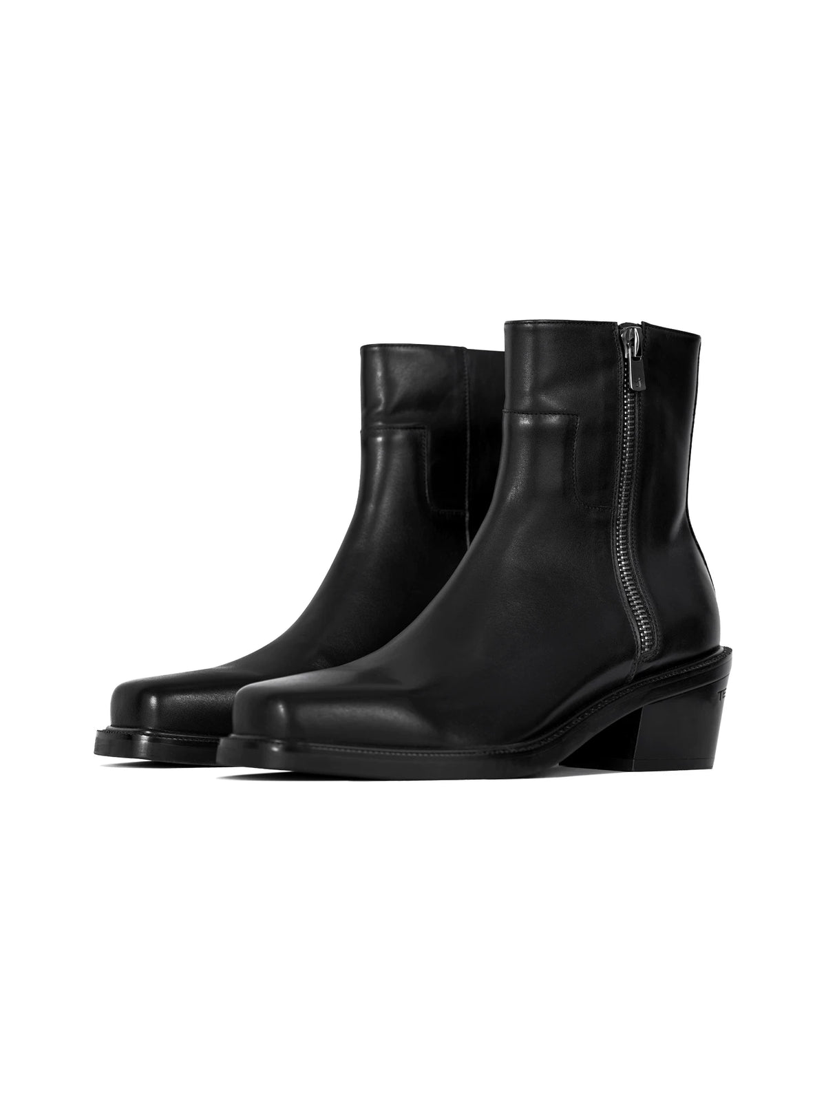 TERRAINCOGNITA Leather Square-Toe Platform Chelsea Boot