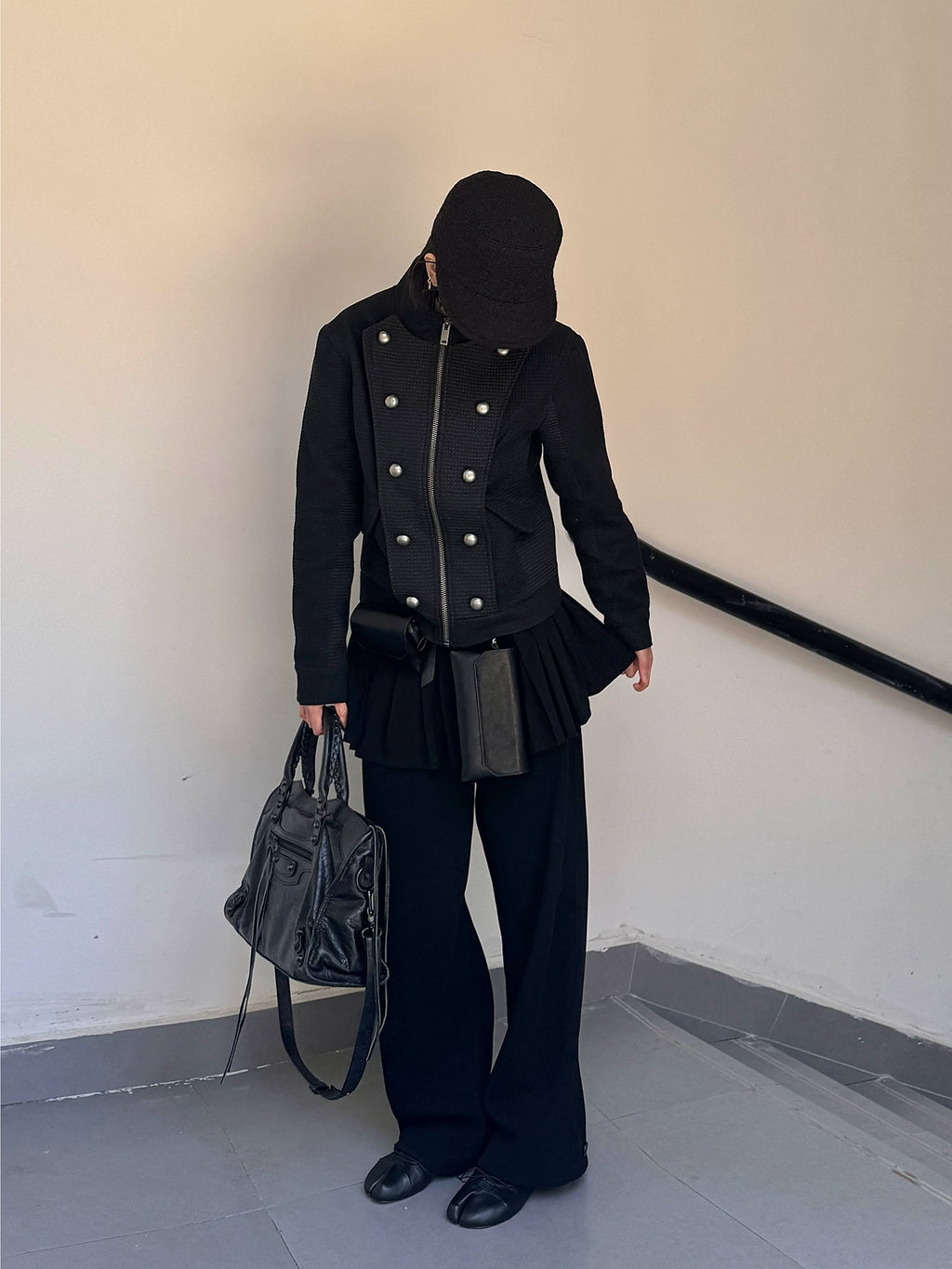 TZ Stand-up Collar Waffle Without Jacket