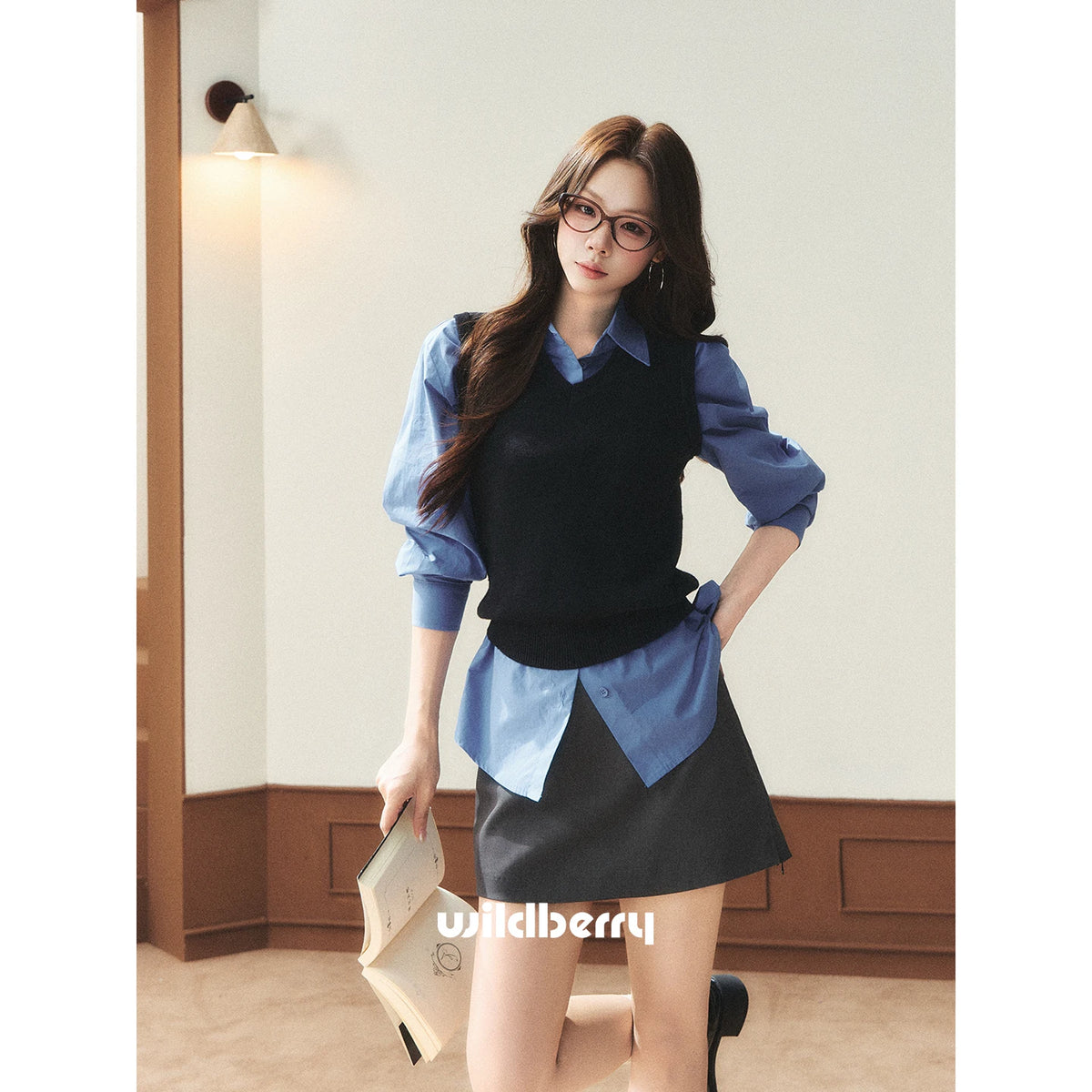Wildberry Blue Layered Long-Sleeve Tee