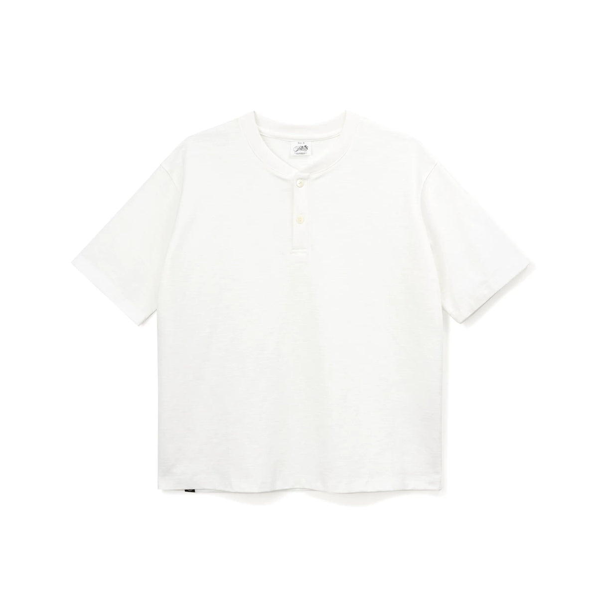 SUPERTOFU 230g Breathable Slightly Loose Henley Tee