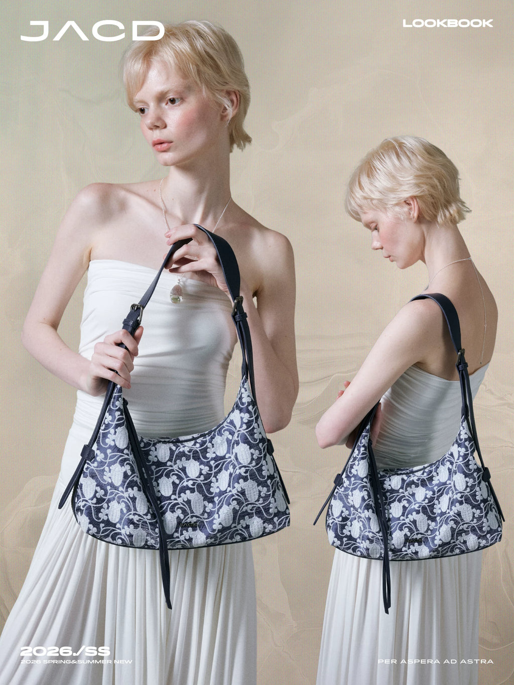 JACD Slack Retro Jacquard Shoulder Messenger Bag