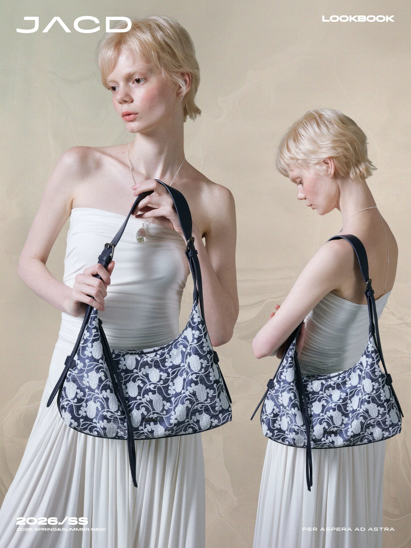 JACD Slack Retro Jacquard Shoulder Messenger Bag