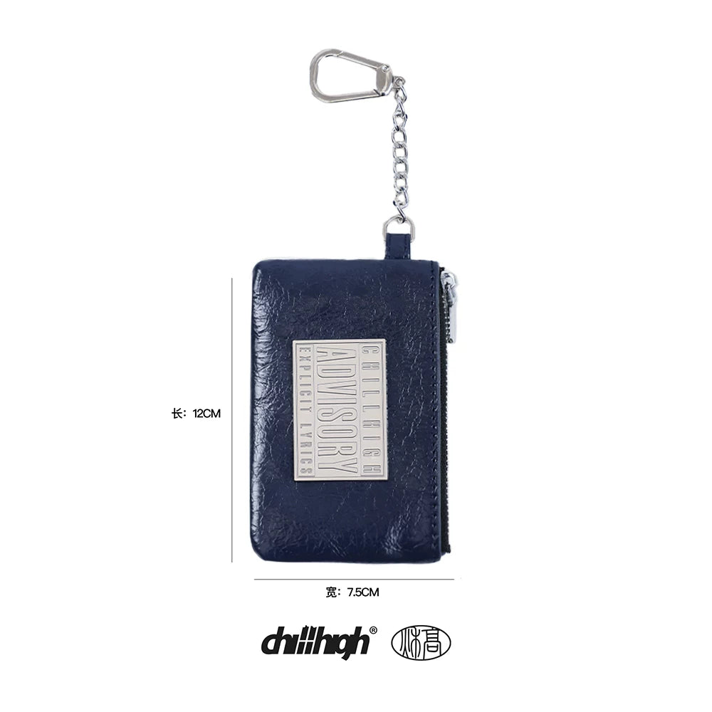 ChillHigh Crack Leather Simple Casual Card Bag