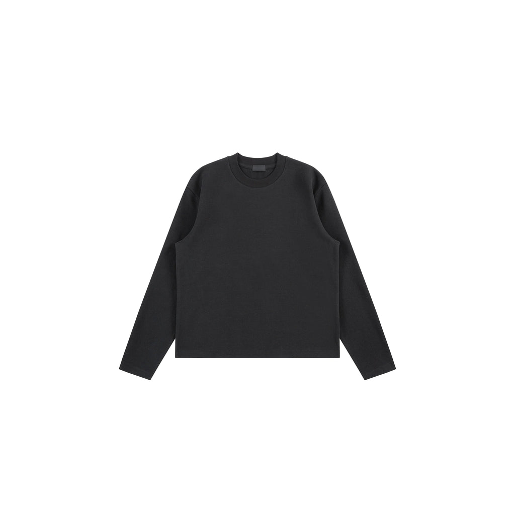 PLUS NO LOGO Thermal Brushed Fleece Relaxed Long-Sleeve Tee
