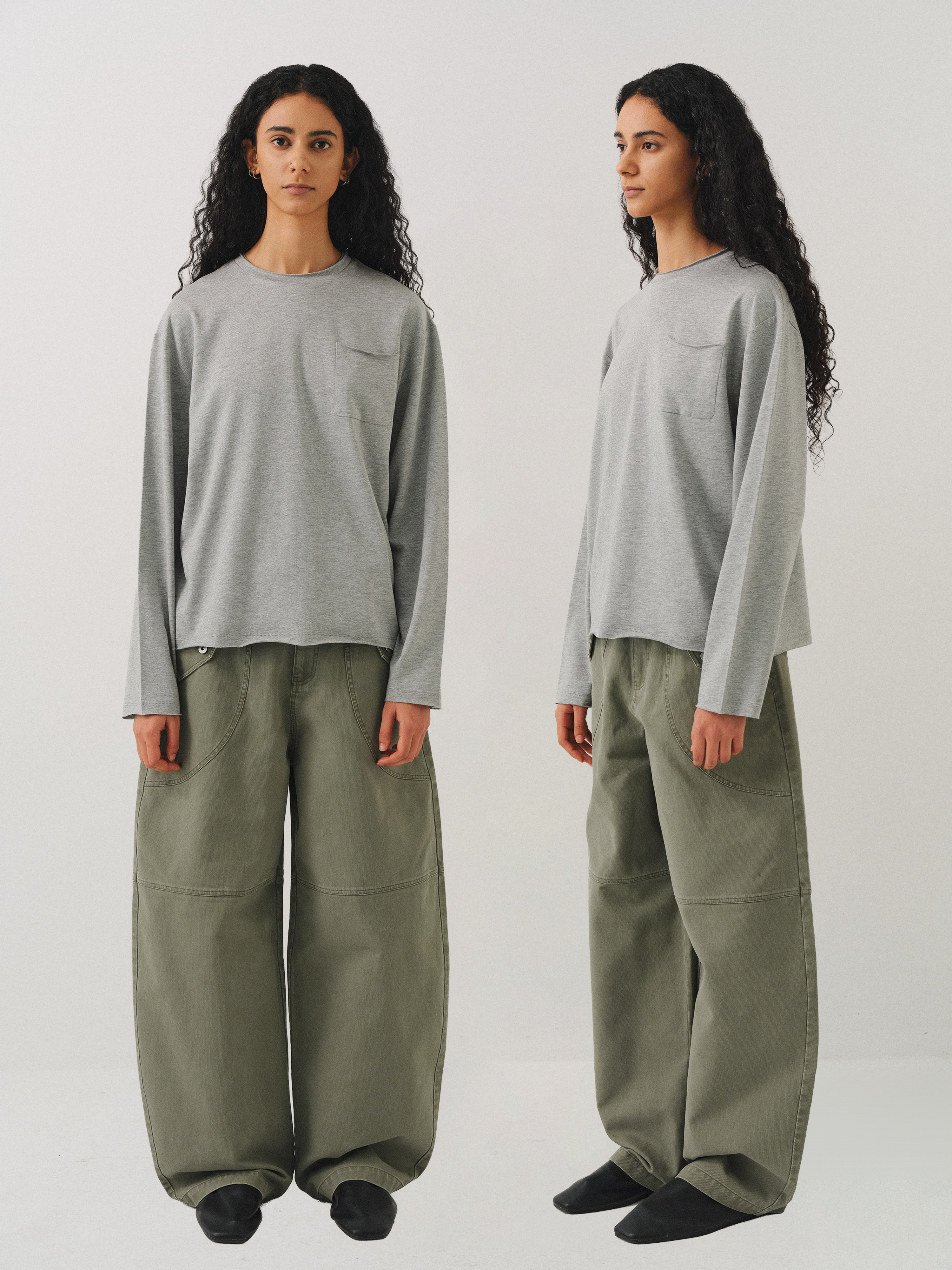 VLABMADE Fine Tencel Linen Cotton Blend Long Sleeve Base