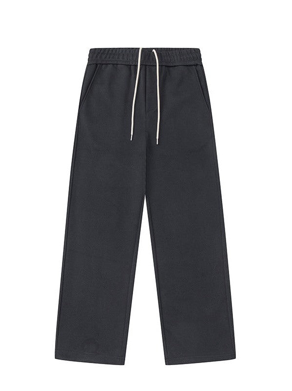 UNF Comfortable Lazy Loose Pendant Knitted Straight Scimitar Sweatpants
