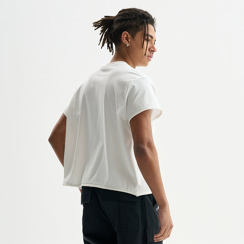 FIVE MEN Fashion Loose Simple Trend Short Sleeve Tee