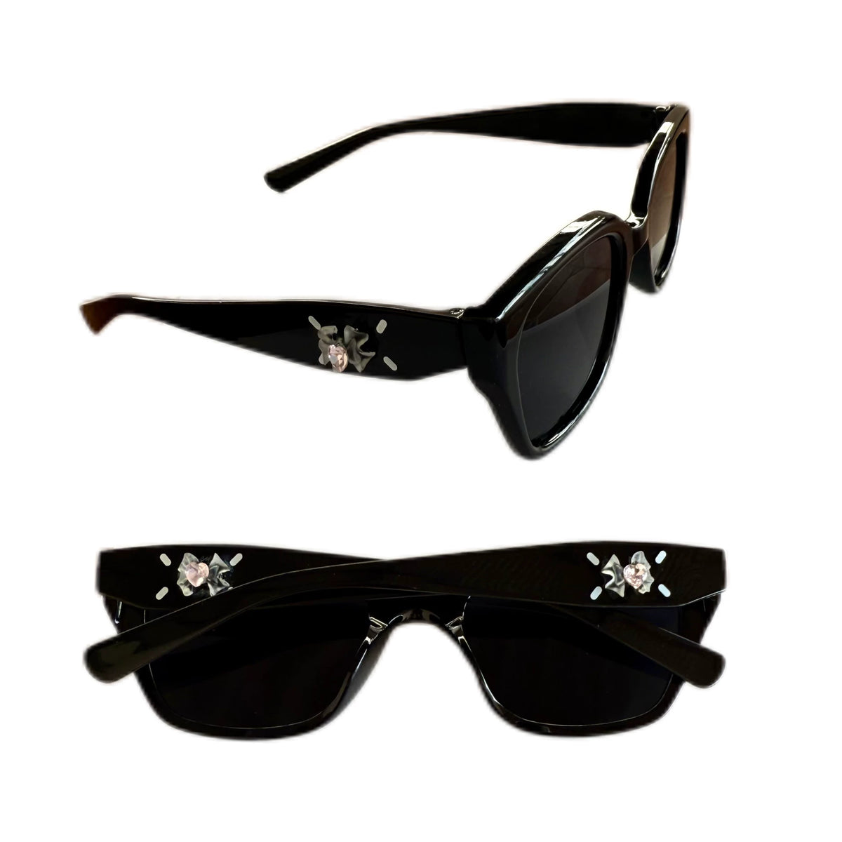 Salty gummy Cat-Eye Sunglasses 40g UV-Protection Slimming Effect