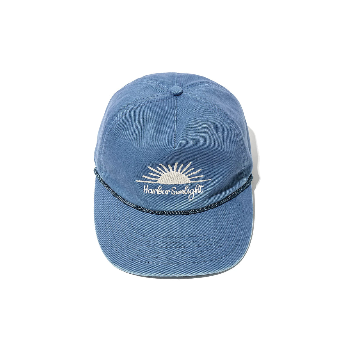 PARTIMENTO Embroidered Distressed Five-Panel Baseball Cap