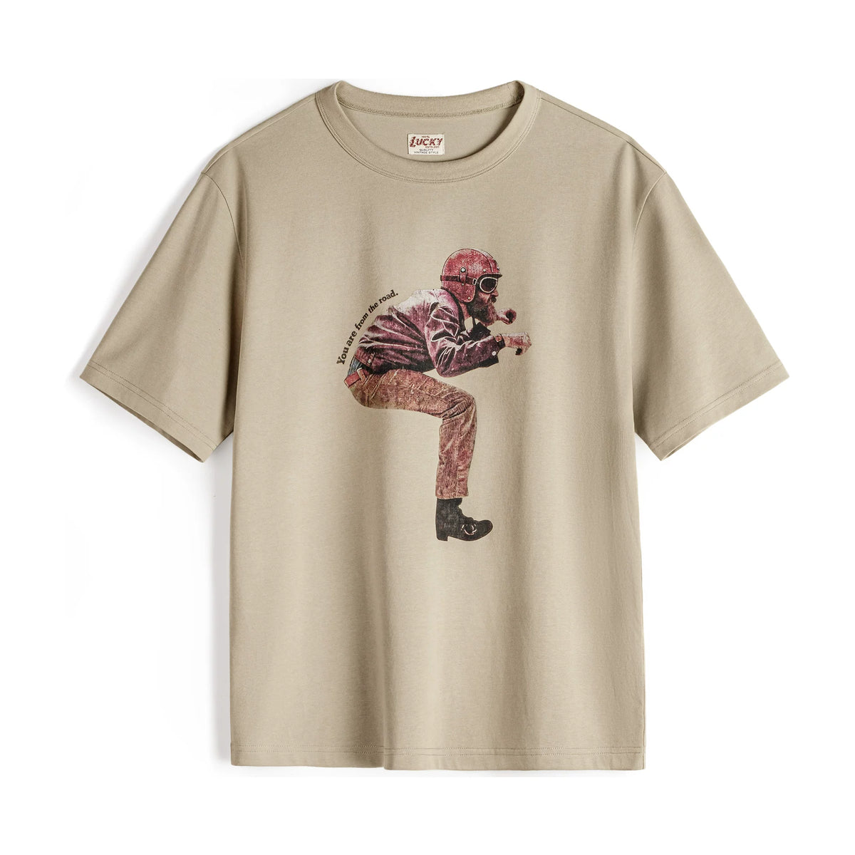 MADEN American Retro Motorcycle 260g Breathable Loose Tee