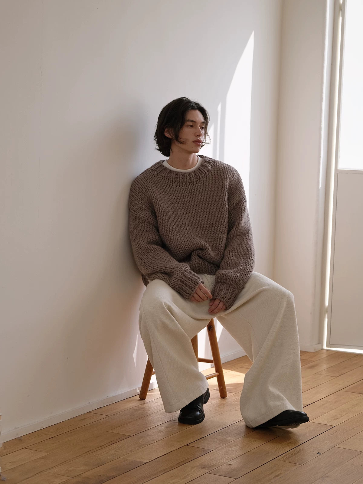 CARPEM Thick Needle Loose Lazy Sweater