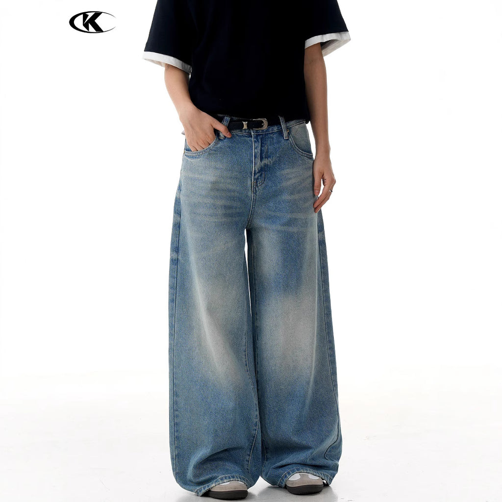 11KN Retro Simple Casual Wide Leg Pants