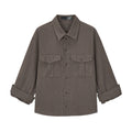VLABMADE Linen Safari Pocket Rolled-Sleeve Shirt