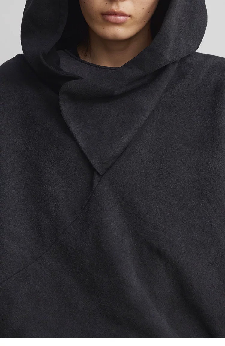 Terrawear Vintage Short Wide Casual Hooded Sweater