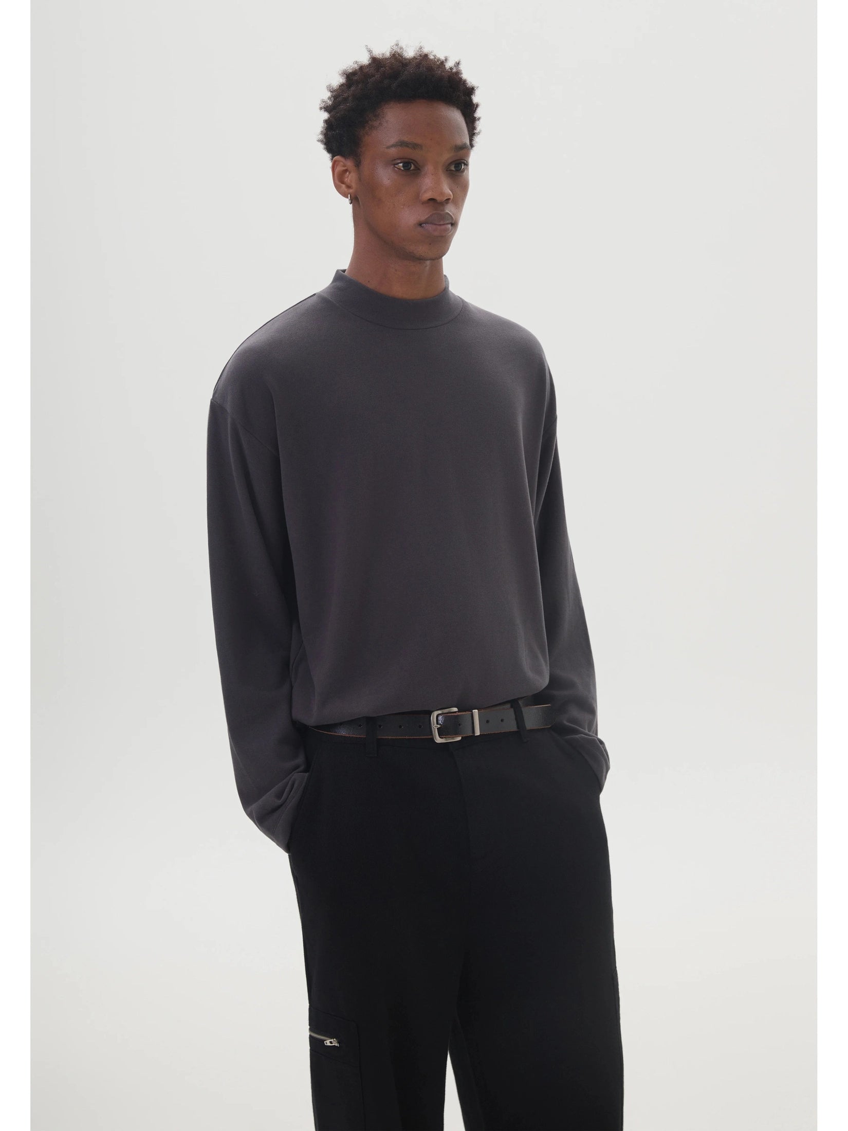 Anniehall German Velvet Small Turtleneck Warm and Breathable Long Sleeves