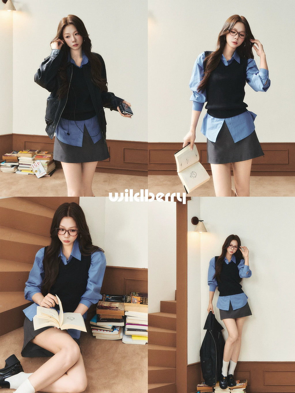 Wildberry Blue Layered Long-Sleeve Tee