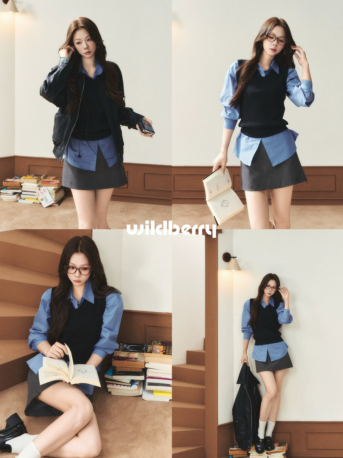 Wildberry Blue Layered Long-Sleeve Tee