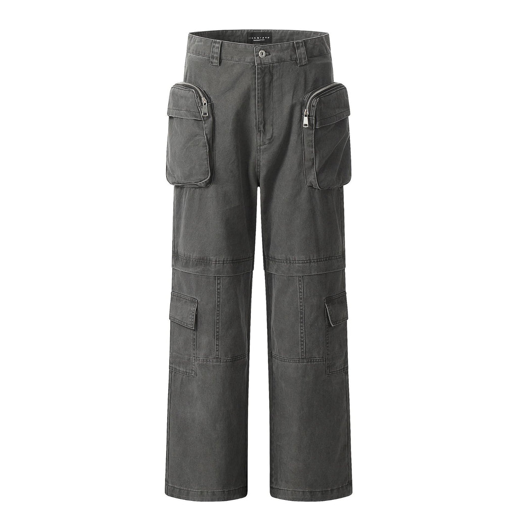11KN Retro Straight Tooling Loose Casual Pants