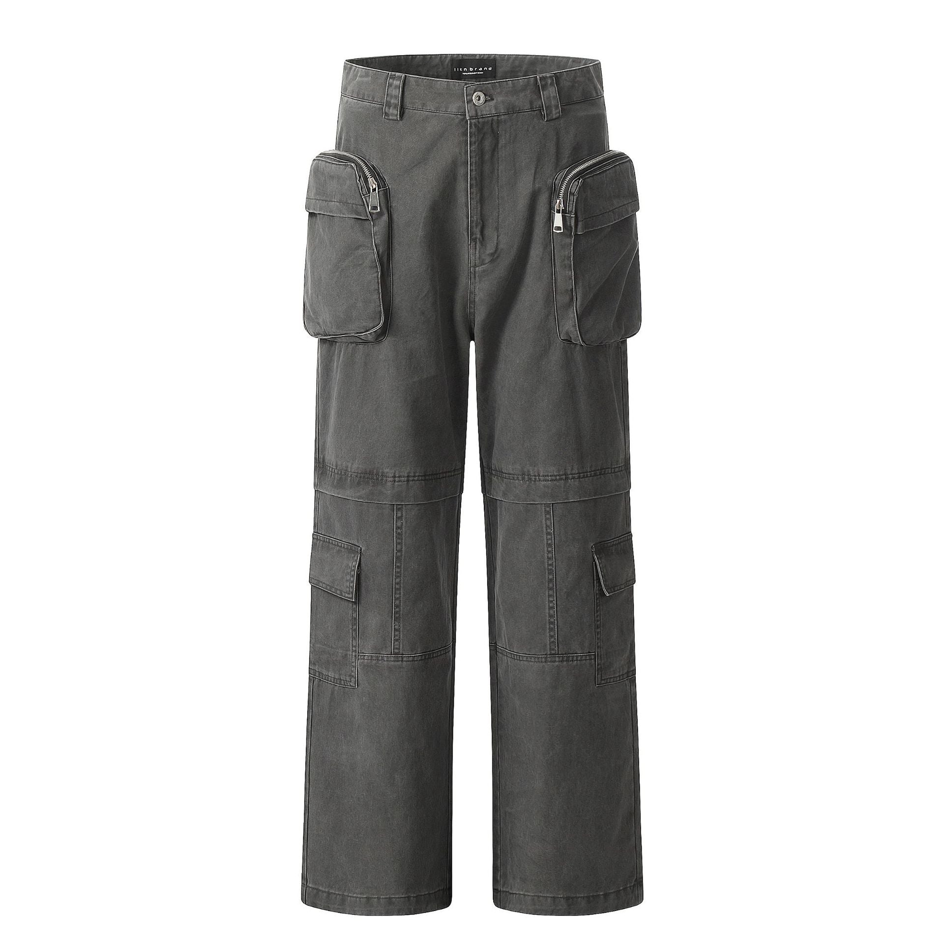 11KN Retro Straight Tooling Loose Casual Pants