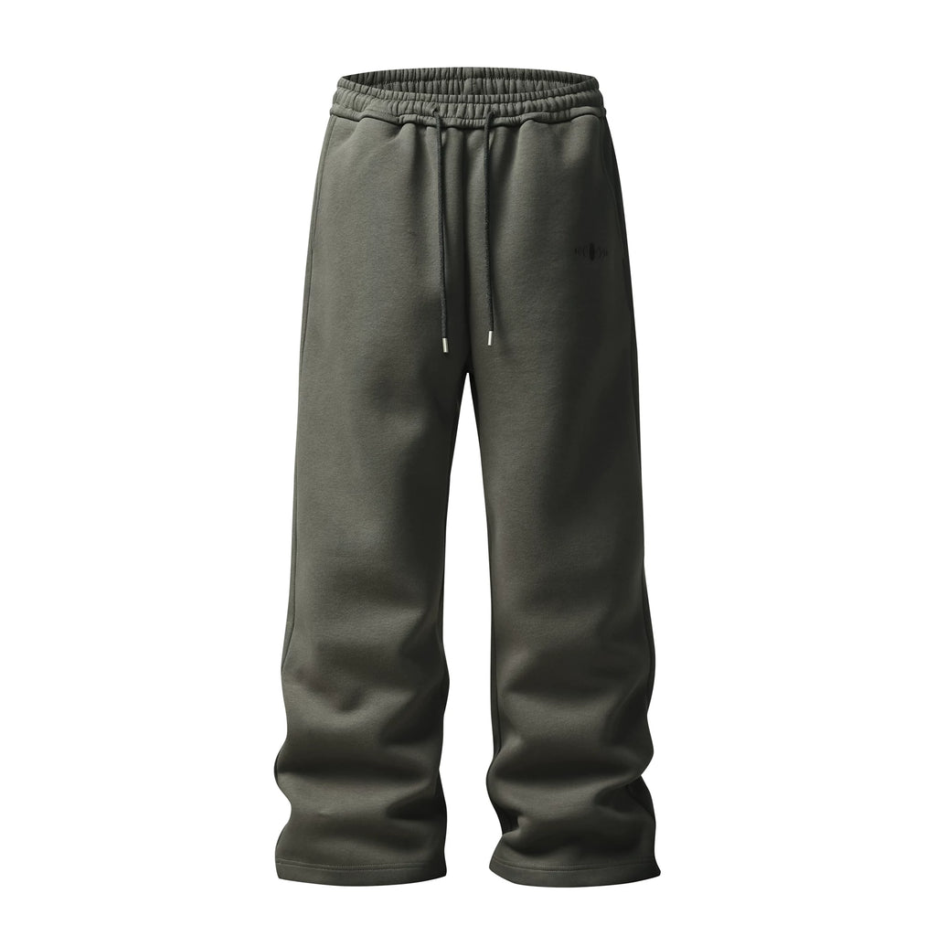 KARMANISTIC Vintage Loose Wide Leg Embroidered Sweatpants Set