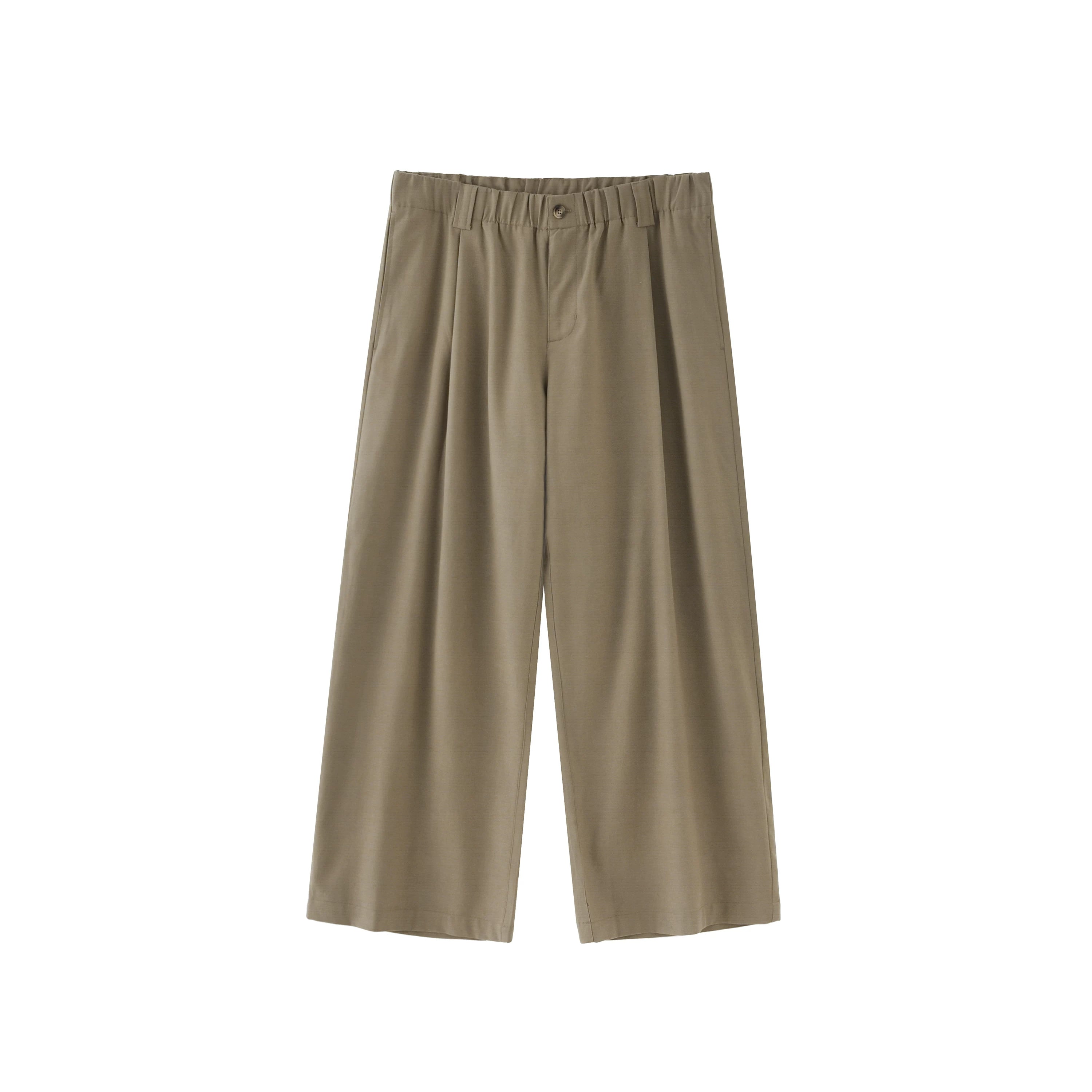 BUTTBILL Vintage Wide-leg Slacks