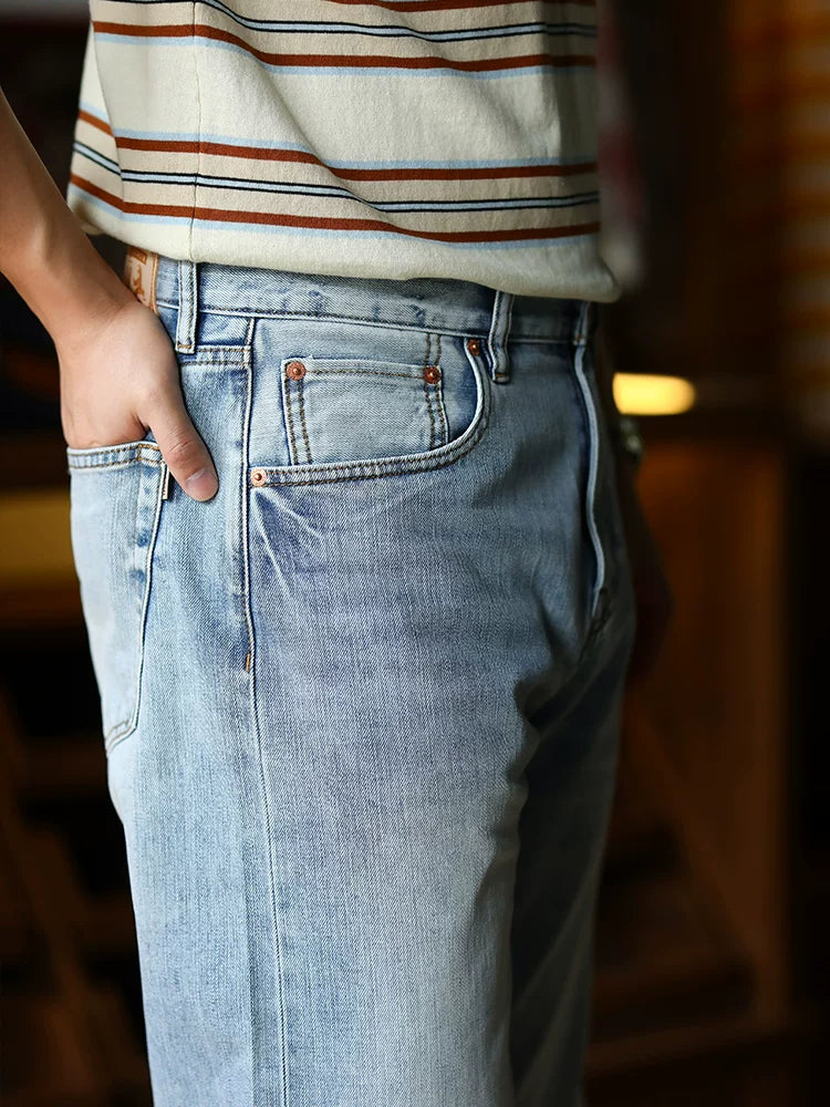 Mbbcar Ice Oxygen Bar 400g Cool-Touch Straight-Leg Jeans
