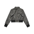 CHANYOOU Vintage Plane Buckle Leather Jacket