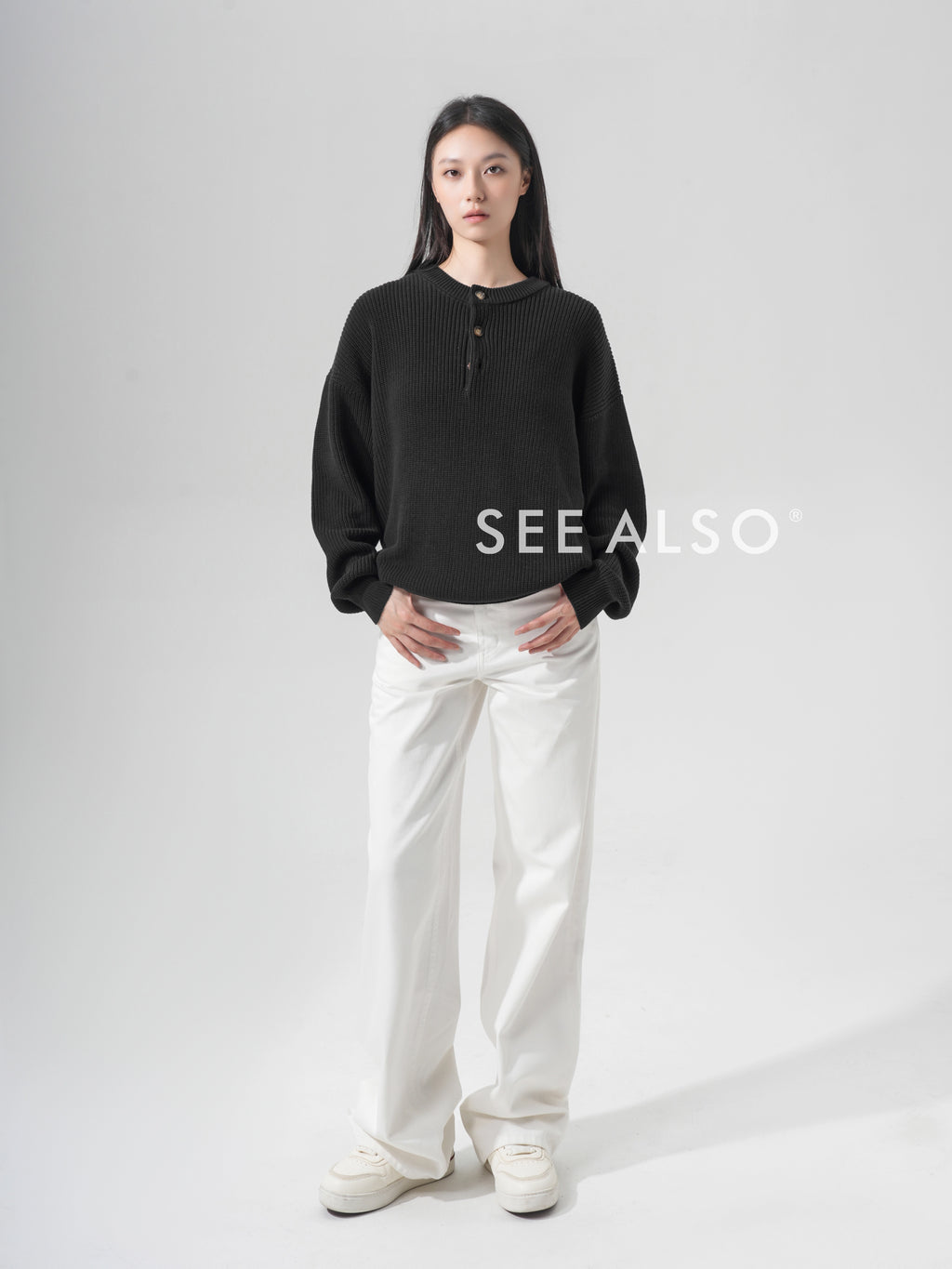 SEE ALSO Slack Lazy Knitted Sweater