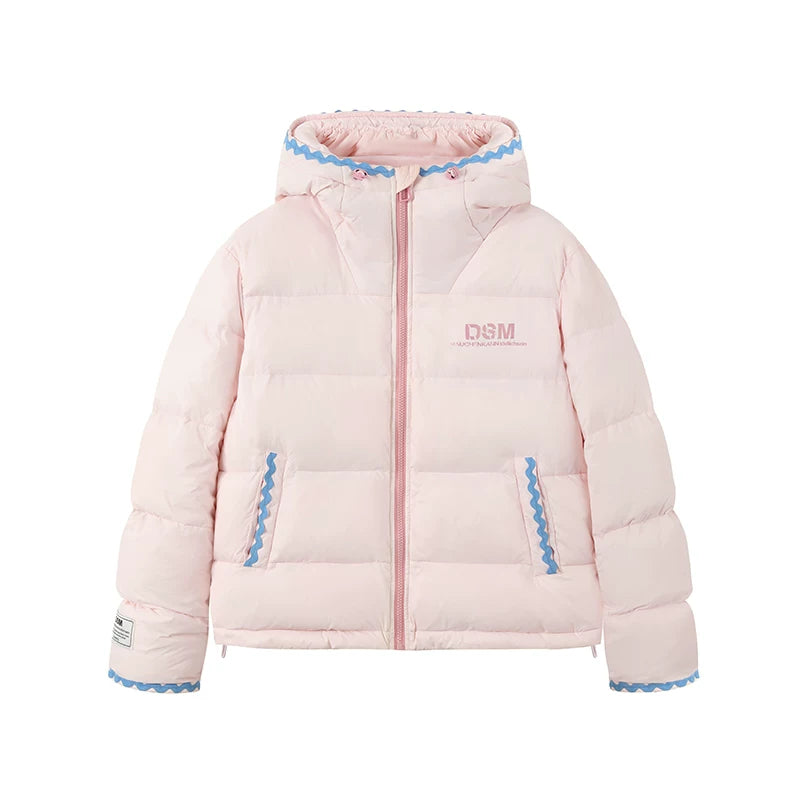 DONSMOKE Shell Embroidery 180g Down Hooded Jacket