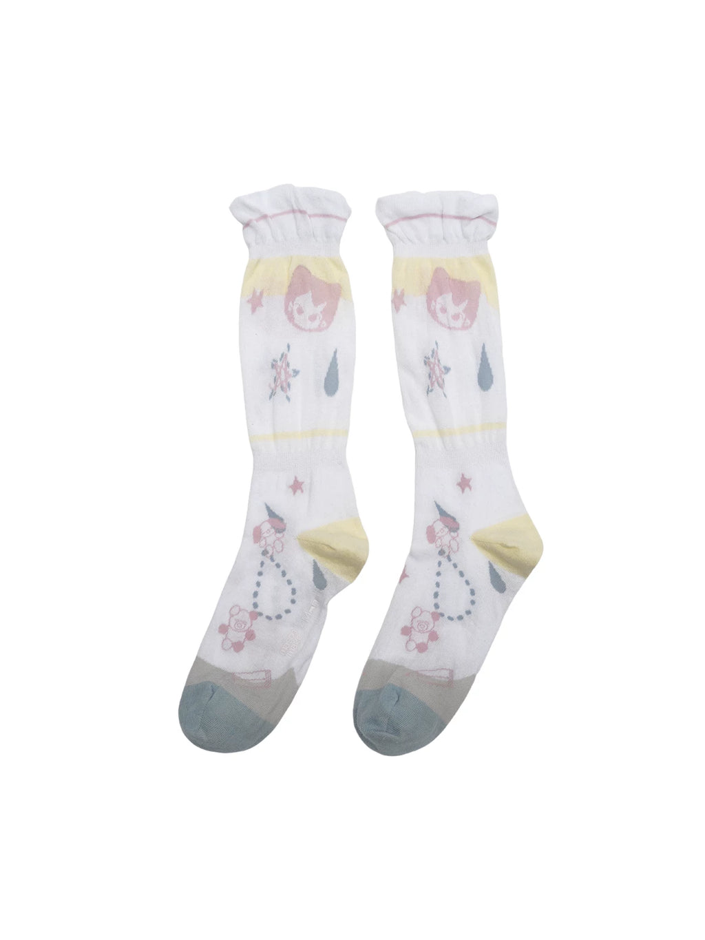 MASOOMAKE x Xiaoman Collection Arrival Graffiti Xiaoman Jacquard Crew Socks