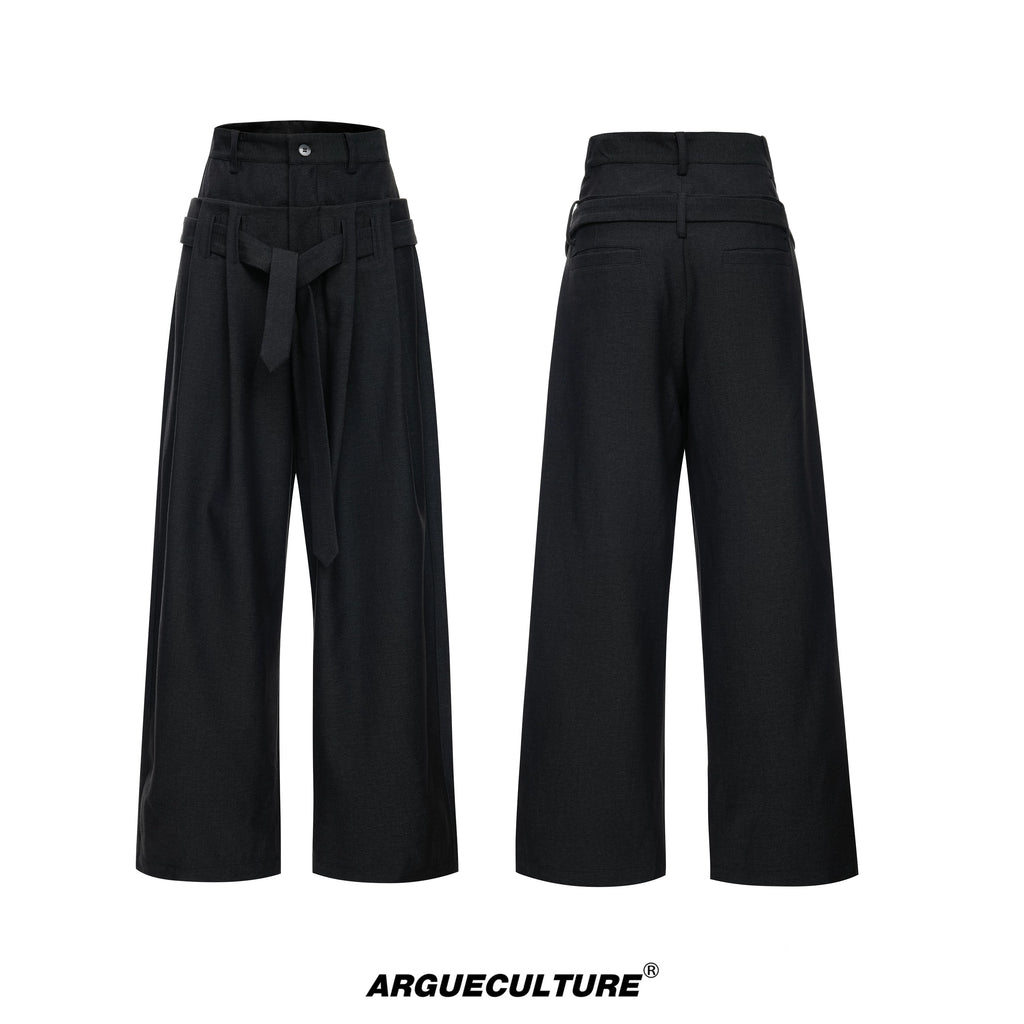 ArguE CulturE Pleated Wide-Leg High-Waist Trousers