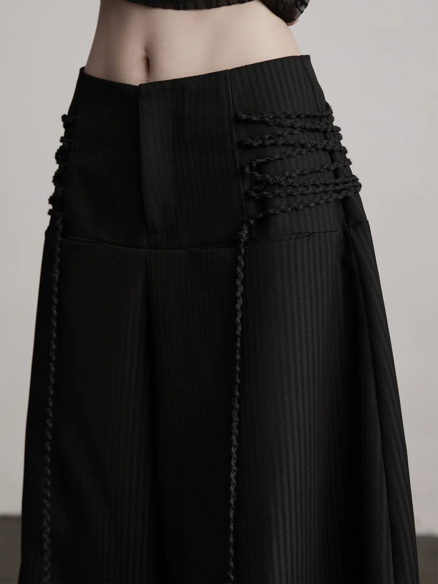 INDULGE Lace-up Scimitar Wide-leg pants