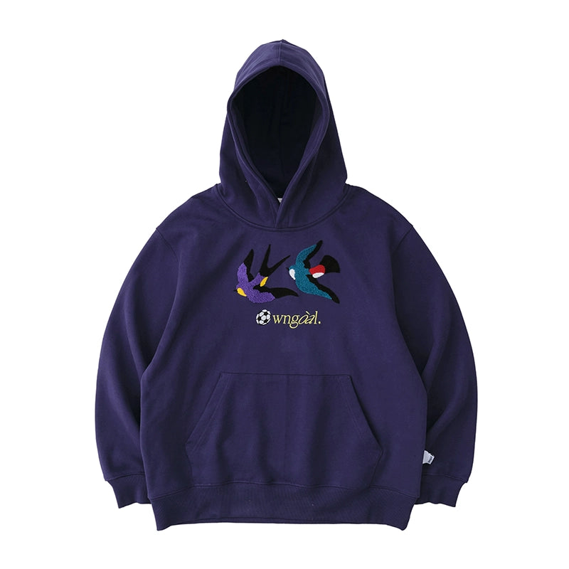Battles Oolong Ball Double Bird Towel Embroidered Hooded Sweater