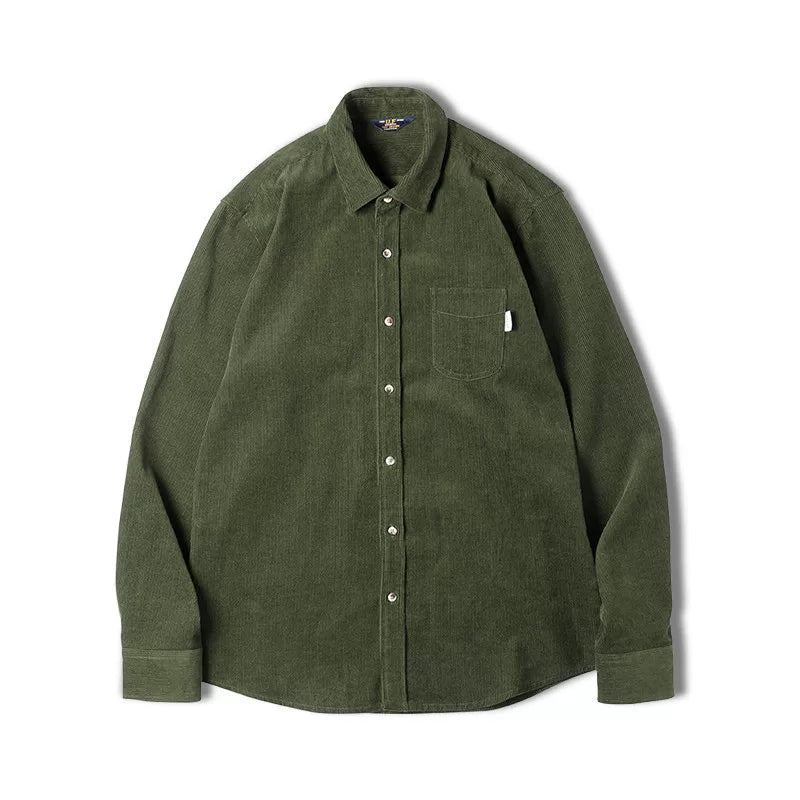 Madden Casual Corduroy Long Sleeve Cotton Shirt