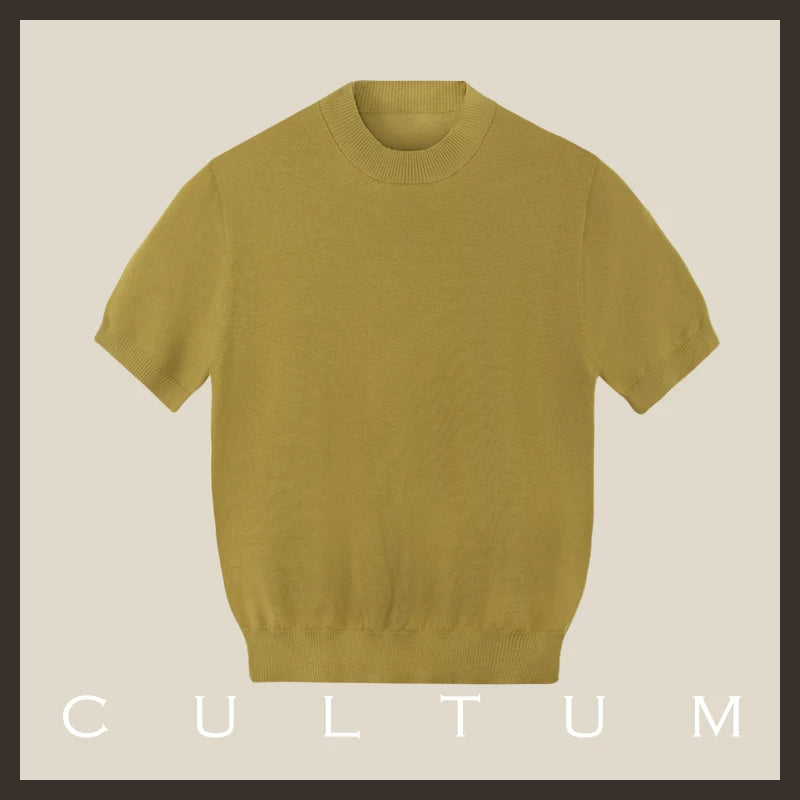 CULTUM Lightweight Breathable Casual Knit Tee
