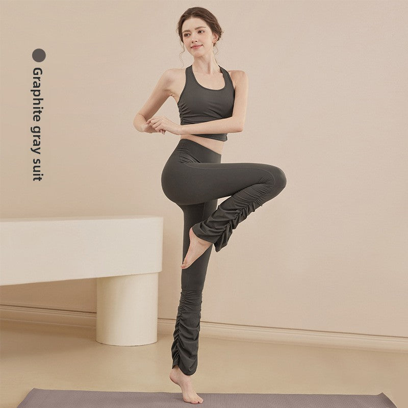TIANQINGSE Stacked Pants, Bootcut Sports Fitness Yoga Pants