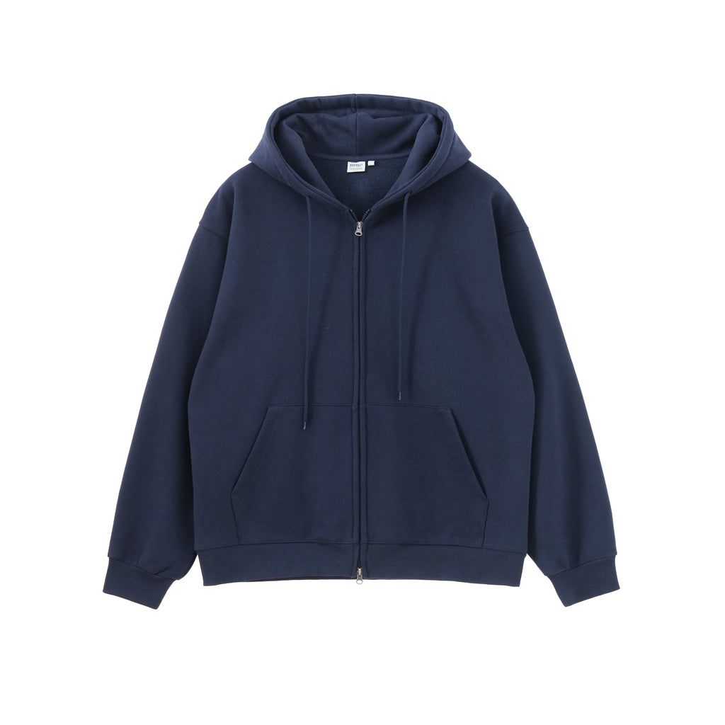 BUTTBILL 500g Warm Fleece-Lined Zip-Up Hoodie