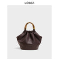 LOSEA Simple Oriental Aesthetic Vegetable Basket Tote Bag