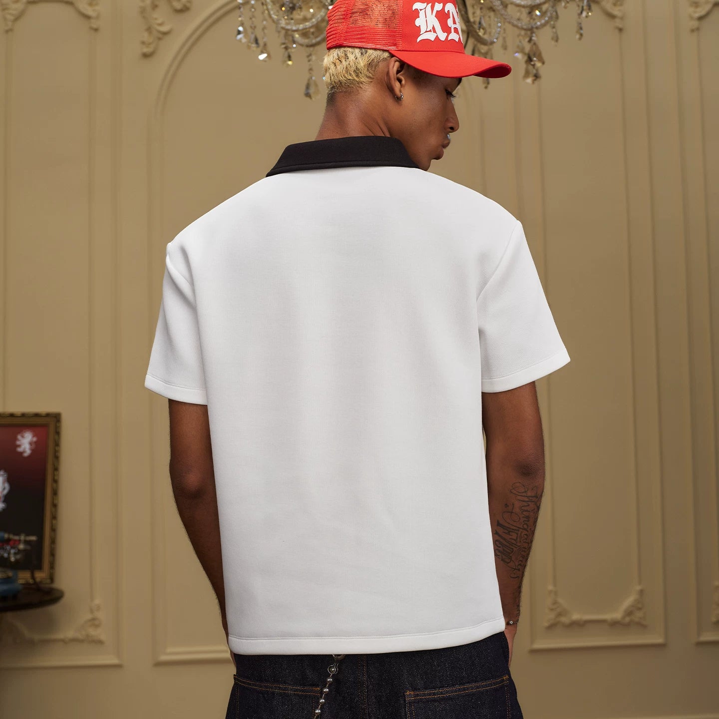 YADcrew Different 260g Moisture-Wicking Loose Polo Shirt