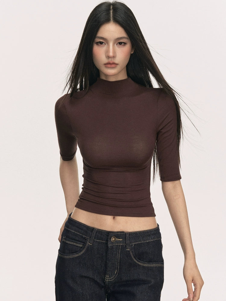 Anna Aneae Small Turtleneck Slim Tee