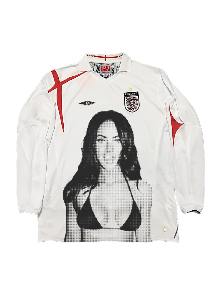 REMAKE Portrait Print Casual Jersey Tee