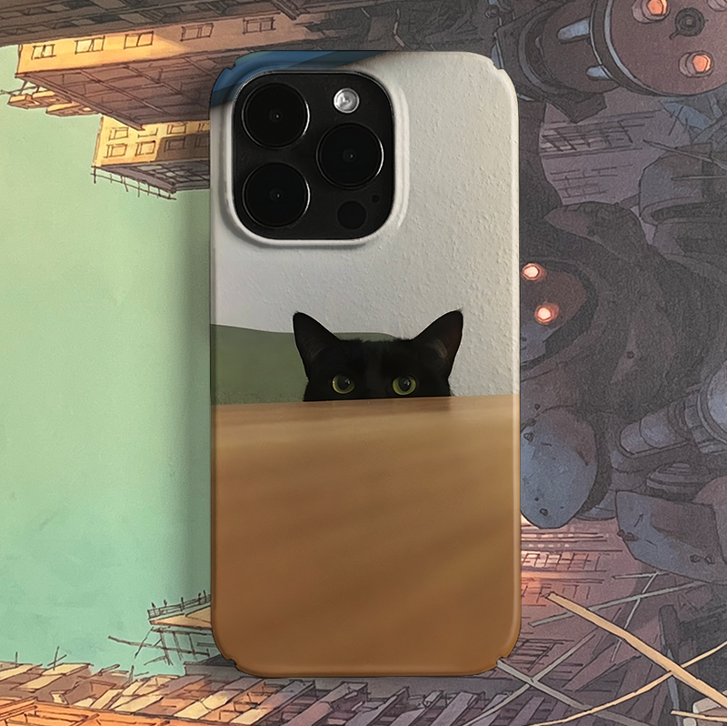 Pbcase Voyeur Cat Niche Apple Phone Case