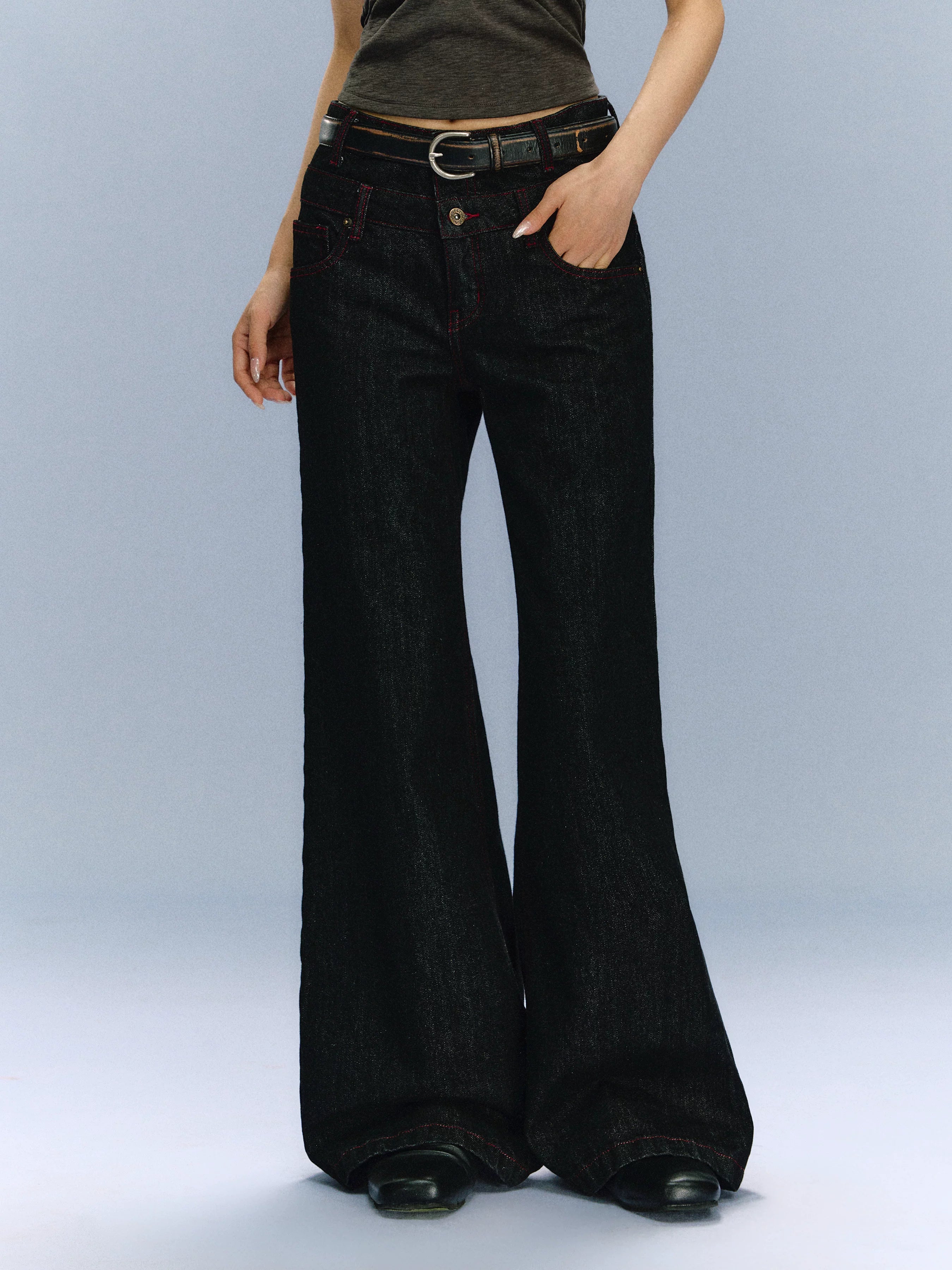 Ariseism Baggy Wide-leg Jeans