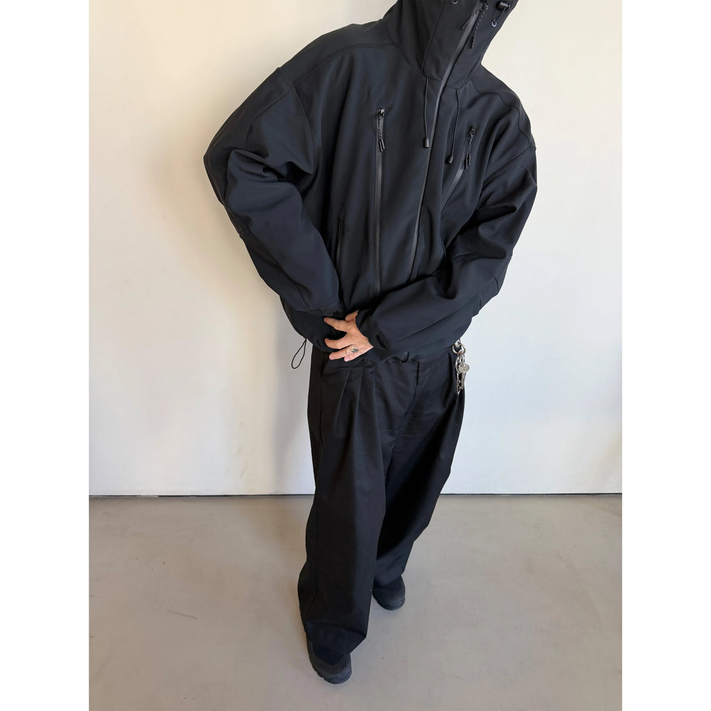 Anniehall Windbreaker Fleece-Lined Warmth Relaxed Hoodie