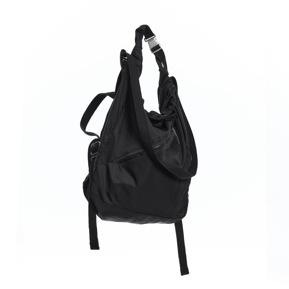 BEVAN UP Nylon Magnetic Snap Shoulder Bag