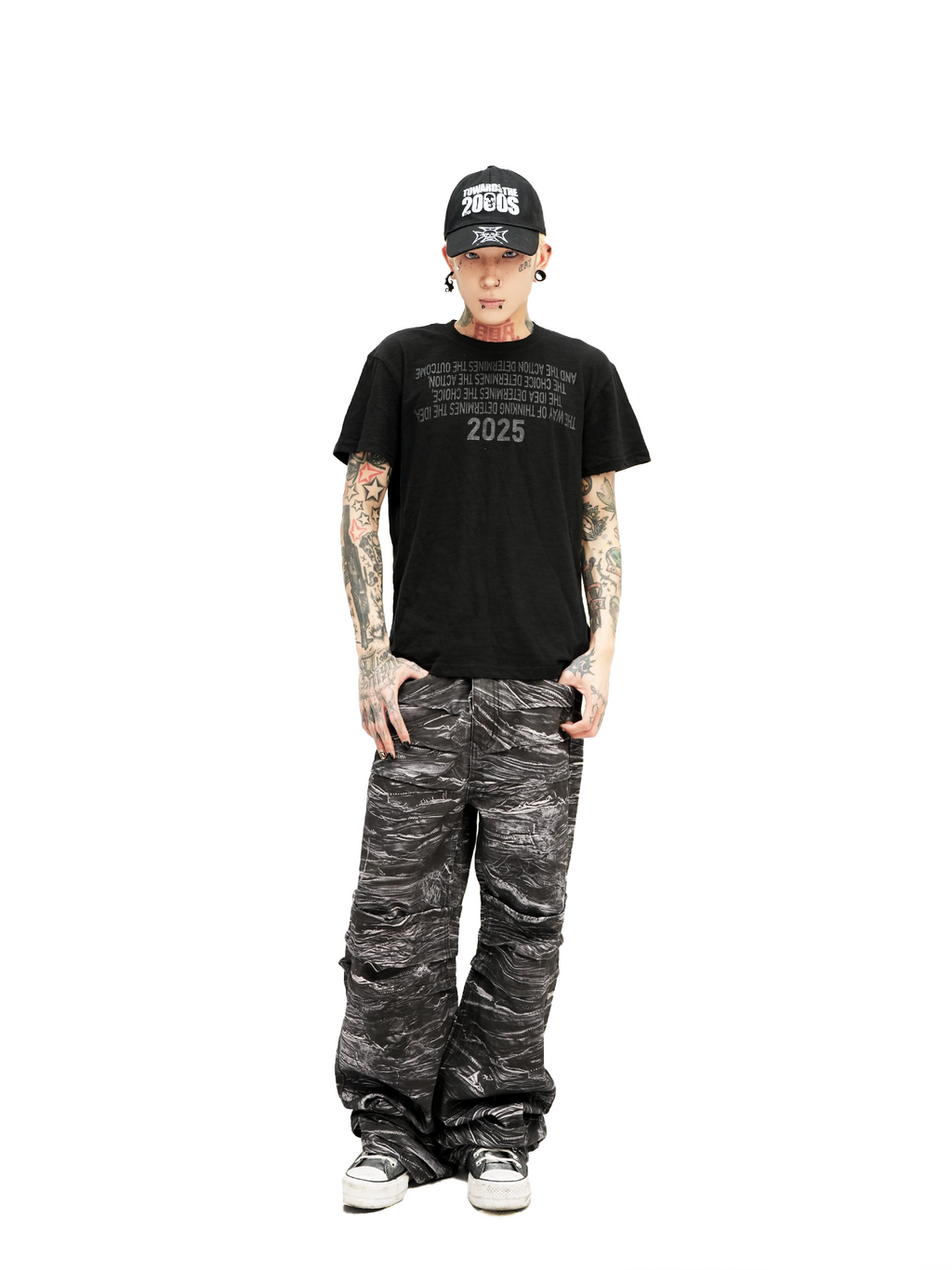 DETW Cotton Cool Slightly Transparent Slim Shoulder Tee