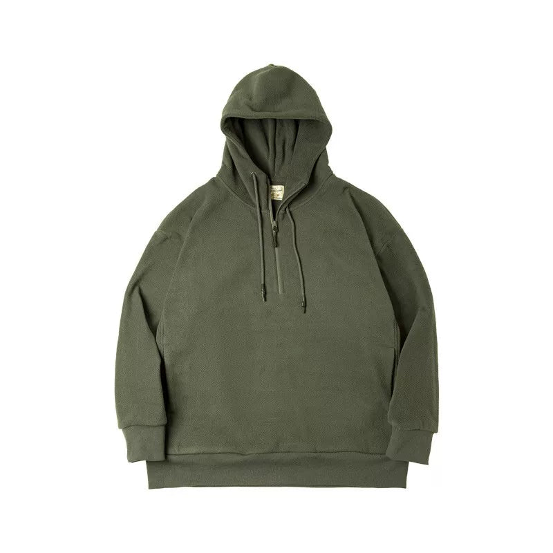 Madden Vintage Polar Fleece Half Zipper Sweater